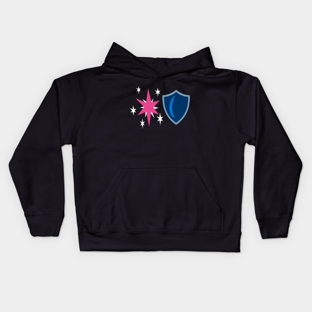 My little Pony - Twilight Sparkle + Nyx Cutie Mark Kids Hoodie by ariados4711